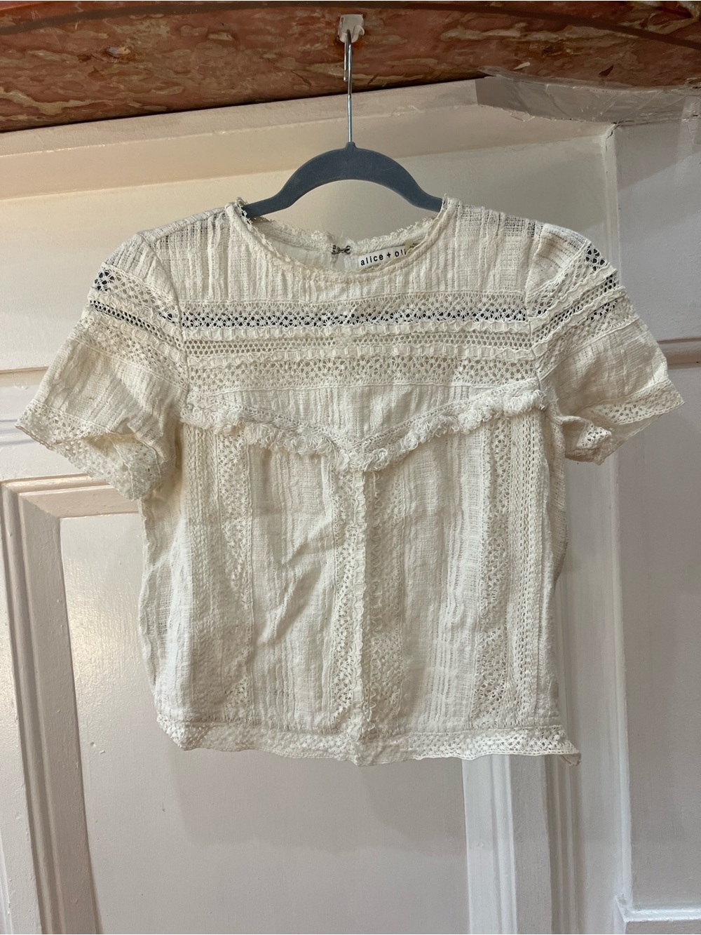 Alice and Olivia lace top